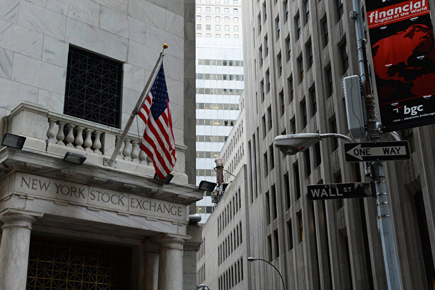 " Здание Нью-йоркской фондовой биржи на Уолл-стрит