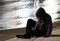 Бездомный на улице Бездомный на улице