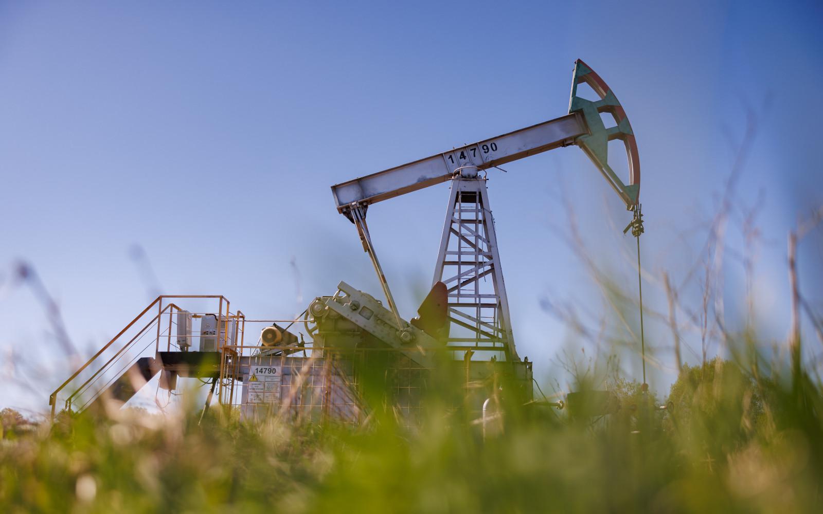 Нефтяная качалка компании «Татнефть» в Альметьевском районе